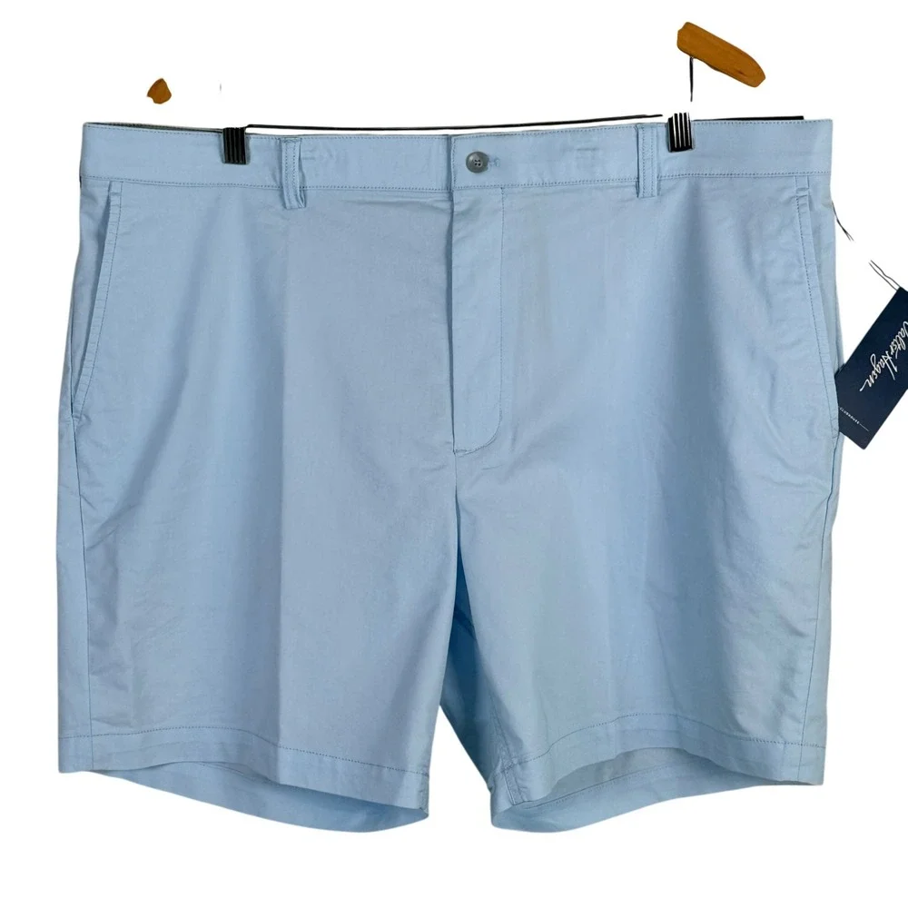 NEW Walter Hagen Clubhouse Chino‎ Shorts Golf Soft Blue Mens 42 8